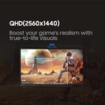 Samsung 27" Odyssey G5 (G51F) Gaming Monitor - QHD (1440P), 180Hz, 1ms, AMD FreeSync, HDR10, Height Adjustable Stand, Black Equalizer, Virtual Aim Point, Auto Source Switch+, LS27FG512ENXZA - Image 2
