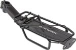 Schwinn Deluxe Alloy Rear Bike Rack, 20 lbs Capacity, Lightweight, Compact and Durable Construction, Fits Most Adult Bicycles, Cargo Options for Backpack, Gear & More, Bicycle Rack for Back of Bike