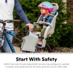 Schwinn Deluxe Child Bike Carrier, Seats one Kid Ages 1+, Frame Mount, Adjustable Safety Harness, Quick Release Design, Comfortable Padding, Rear-Mounted Child Bike Seat for Toddler - Image 2