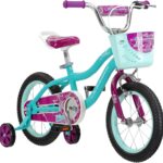 Schwinn Elm Bike, 14 Inch Bike for Kids, Ages 3-4, SmartStart Ergonomic Design for Kids, Adjustable Seat Grows with Child, Rear Coaster and Front Caliper Brake, Training Bicycle