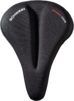 Schwinn Sport Memory Foam Dual Strap Bike Seat Cover, Saddle Cover for Extra Comfort, Soft, Weather-Resistant Memory Foam, Dual Straps Attach Quickly to Most Standard Size Adult Bike Seats