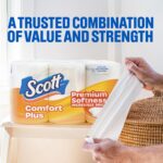 Scott ComfortPlus Toilet Paper, 36 Triple Rolls, 231 Sheets per Roll, Septic-Safe, 1-Ply Toilet Tissue - Image 2