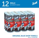 Scott Kimberly-Clark Professional Logistics Supply 75130KC Scott Shop Towels Blue 11 plug X 10,4 plug (27,9cm X 26,4cm), 1 Roll, 55 Per Pack | bike-oils - Image 2