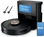 Shark AV2501AE AI Robot Vacuum with XL HEPA Self-Empty Base, Bagless, 60-Day Capacity, LIDAR Navigation, Perfect for Pet Hair, Compatible with Alexa, Wi-Fi Connected, Carpet & Hard Floor, Black