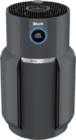 Shark Air Purifier for Home, NeverChange Max, 1,300 sq. ft. for Large Room, Kitchen, Home Office, HEPA-Exceeding Filter, Captures Pollutants, Pet Dander, Dust, Odor, Smoke, and More, HP301, Grey