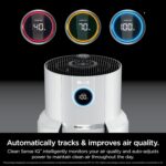 Shark Air Purifier for Home with NeverChange(5-Year) HEPA Air Filter, 1400 sq. ft. for Powerful Multi-Room Purification, Filters Smoke, Captures 99.98% of Particles & Dust, HP302, White - Image 2
