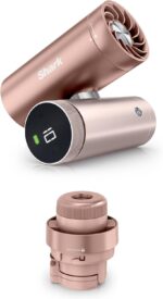 Shark ChillPill: The 2-in-1 Personal Cooling System with Fan, Dry-Touch Mist – Portable, Handheld, Rose Gold (FA023)