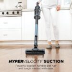 Shark Pet Cordless Stick Vacuum | XL Dust Cup, LED Headlights, Removable Handheld Vac, Crevice Tool | Portable Vacuum for Pet Hair | Carpet & Hard Floors | 40-Min Runtime | Ice Blue | IX141AMZ - Image 2