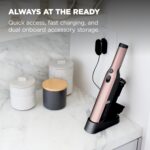 Shark WANDVAC Cordless Hand Vac, Lightweight, Portable at 1.4 lbs., Powerful Suction, Charging Dock, One-Touch Empty for Car & Home, Multi-Surface Pet Tool & Duster Crevice Tool, Rose Gold, WV201RGBRN - Image 2