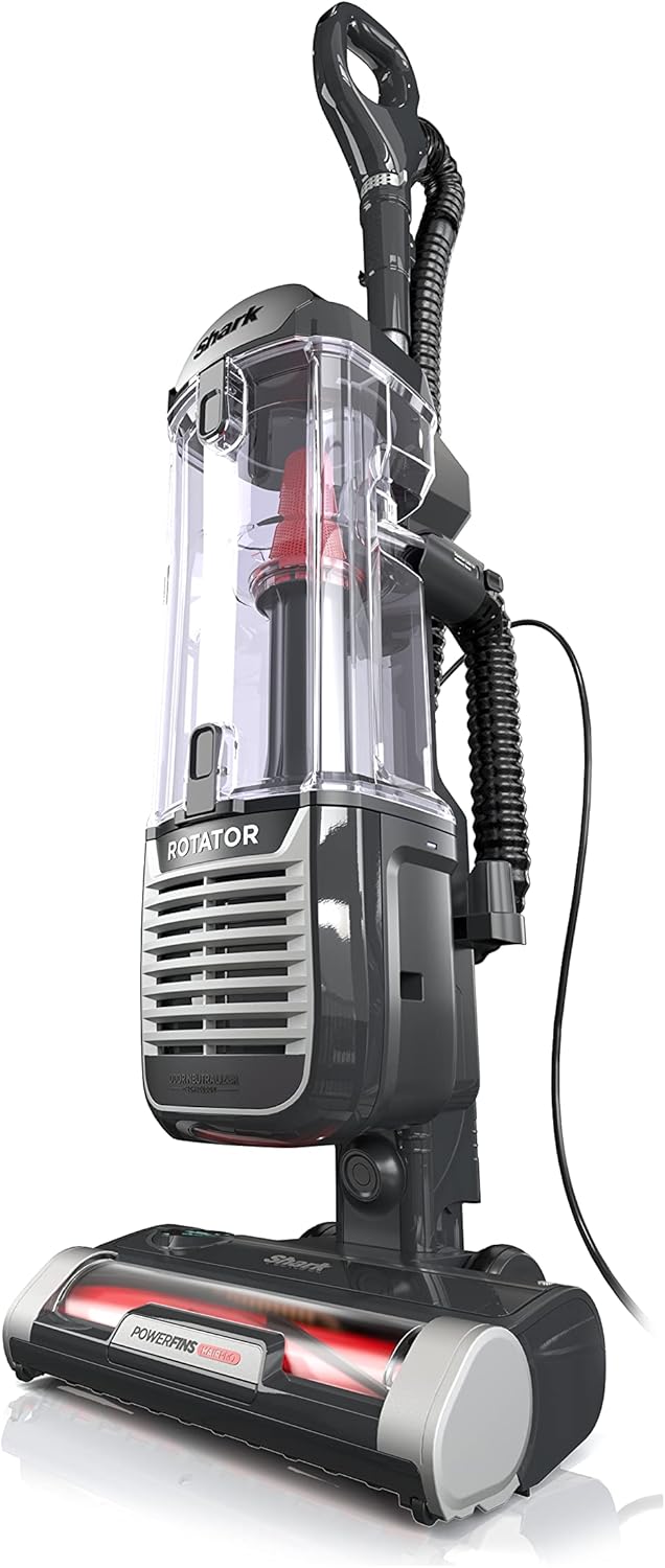 Shark-ZU102-Rotator-Pet-Upright-Vacuum-with-PowerFins-HairPro.jpg Shark ZU102 Rotator Pet Upright Vacuum with PowerFins HairPro & Odor Neutralizer Technology, Charcoal, 2.9 L Dust Cup - Image 1