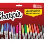 Sharpie Permanent Marker Set | Limited Edition Colour Assortment | Fine Point | 18 Count Marker Pens | Back to School Set