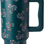 Simple Modern Disney 40 oz Tumbler with Handle and Straw Lid | Insulated Reusable Stainless Steel Water Bottle Travel Mug | Gifts for Women Her | Trek Collection | 40oz | Mickey Mouse Floral Riptide