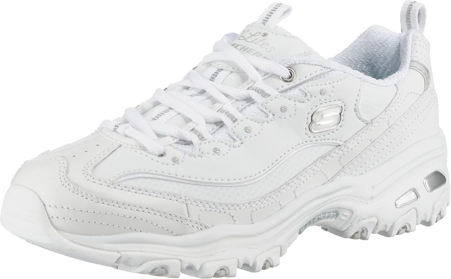 Skechers-Womens-DLites-Fresh-Start-Sneaker.jpg Skechers Women's D'Lites Fresh Start Sneaker - Image 1