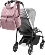 Skip Hop Diaper Bag Backpack: Forma, Multi-Function Baby Travel Bag with Changing Pad & Stroller Attachment, Mauve Mist - Image 2