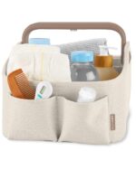 Skip Hop Diaper Caddy Organizer with Touch Sensor Night Light Nursery Style Oat - Image 2
