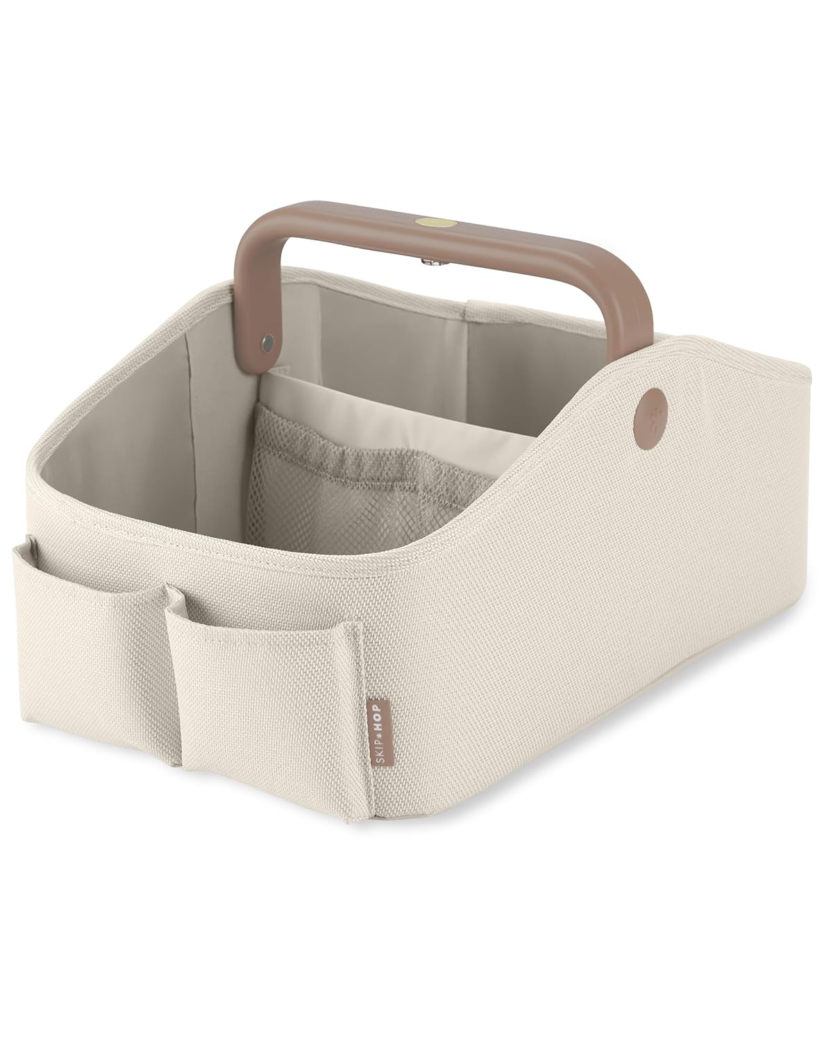 Skip-Hop-Diaper-Caddy-Organizer-with-Touch-Sensor-Night-Light.jpg Skip Hop Diaper Caddy Organizer with Touch Sensor Night Light Nursery Style Oat - Image 1