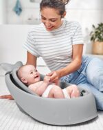 Skip Hop Infant Bath Tub 3-Stage Grow With Baby Smart Sling MOBY Bathtub Grey Age 0+ - Image 2