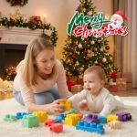 Soft Building Blocks for Toddler, Blocks for Kids 6 Months and up, Large Creative Stacking Blocks 20 PCS STEM Toddler Toys Gifts, Educational Baby Blocks Colorful Soft Block Sets - Image 2