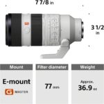 Sony FE 70-200mm F2.8 GM OSS II Full-Frame Constant-Aperture telephoto Zoom G Master Lens (SEL70200GM2), Black and White - Image 2
