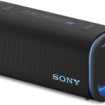 Sony ULT Field 5 Wireless Portable Bluetooth Speaker, IP67 Waterproof, Dustproof, and Rustproof with Enhanced Bass, 25 Hour Battery, 360° Party Light, and Shoulder Strap (SRSULT50B), Black