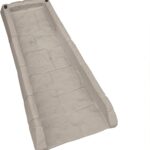 Suncast Easy Assembly Outdoor Decorative Poly Composite Rain Gutter Downspout Splash Block Effective in Any Type of Weather, Stone Light Taupe