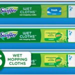 Sweep + Mop, Wet Pads Refill, Floor Cleaner for Dirt, Dust, Hair, Cleaning Cloths for Mopping Home, Bathroom, Kitchen, All Purpose Multi-Surface Floor Wipes, Fresh and Gain, 36ct