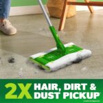 Swiffer Hair Magnet Deluxe Starter Kit with Collapsible Pole, 9 Hair Magnet Dry Cloths, 2 Bonus Mop & Go Wet Cloths - Image 2