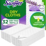 Swiffer Sweeper Dry Sweeping Pad, Multi Surface Refills for Dusters Floor Mop, with Febreze Lavender, 32 count