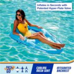 SwimWays Spring Float Premium Recliner Pool Lounger, Inflatable Pool Floats for Adults with Fast Inflation, for Ages 15 & Up - Image 2