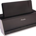 Swingline Electric Hole Puncher 3 Hole, 28 Sheet Capacity Three Hole Punch 3 Ring, Jam Resistant, Touch Screen, Platinum (74535)