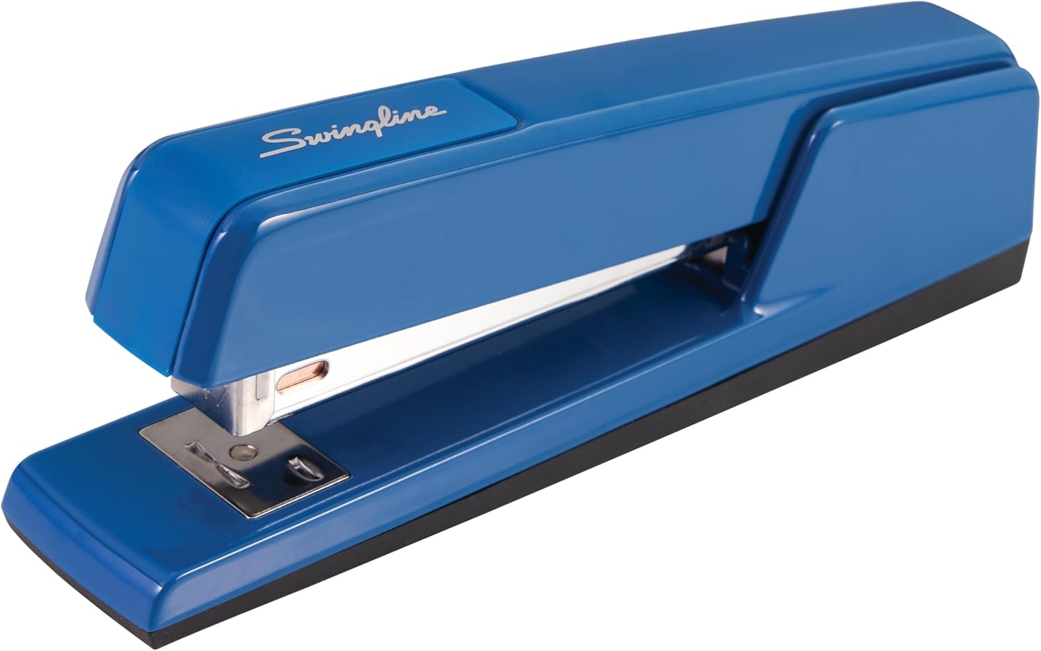 Swingline-Stapler-30-Sheet-Capacity-747-Classic-Desktop-Stapler-Jam.jpg Swingline Stapler, 30 Sheet Capacity, 747 Classic Desktop Stapler, Jam Free, Metal, True Blue (74724) - Image 1