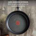 T-Fal Ultimate Hard Anodized Nonstick Fry Pan Set 3 Piece: 8, 10.25, & 12 Inch, Oven Broiler Safe 400F, Kitchen Cookware Set, Pots and Pans Set Non Stick, Frying Pans, Skillets, Dishwasher Safe, Onyx - Image 2