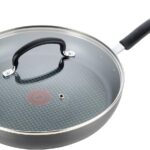 T-Fal Ultimate Hard Anodized Nonstick Fry Pan With Lid 12 Inch, Oven Broiler Safe 400F, Lid Safe 350F, Cookware, Pots and Pans, Kitchen Frying Pans, Skillets, Home, Dishwasher Safe, Onyx