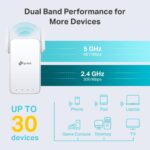 TP-Link AC1200 WiFi Extender - 1.2Gbps Home Signal Booster, Dual Band 5GHz/2.4GHz, Up to 1600 Sq.ft and 32 Devices, EasyMesh Compatible, One Ethernet Port (RE315) - Image 2