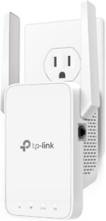 TP-Link AC1200 WiFi Extender - 1.2Gbps Home Signal Booster, Dual Band 5GHz/2.4GHz, Up to 1600 Sq.ft and 32 Devices, EasyMesh Compatible, One Ethernet Port (RE315)