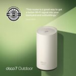 TP-Link Deco 7 Outdoor BE25 BE5000 Dual-Band Wi-Fi 7 Mesh Extender – Up to 2,800 sq. ft., Dual 2.5G PoE+ Ports, IP65 Waterproof, MLO, Multiple Mounting Options, Secure by Design, 1-Pack - Image 2