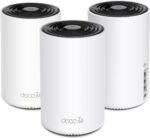 TP-Link Deco XE75 AXE5400 Tri-Band WiFi 6E System - Wi-Fi up to 7200 Sq.Ft, Engadget Rated Best for Most People, Replaces WiFi Router and Extender, AI-Driven New 6GHz Band, 3-Pack