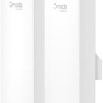 TP-Link Omada Point to Point Wireless Bridge Outdoor - 5GHz, 867Mbps, PtP&PtMP, 1km Range, 3 Gigabit Ports, PoE or DC Powered, IP65 Weatherproof, Preconfigured, Plug&Play(EAP211-Bridge KIT)