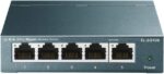 TP-Link TL-SG105, 5 Port Gigabit Unmanaged Ethernet Switch, Network Hub, Ethernet Splitter, Plug & Play, Fanless Metal Design, Shielded Ports, Traffic Optimization