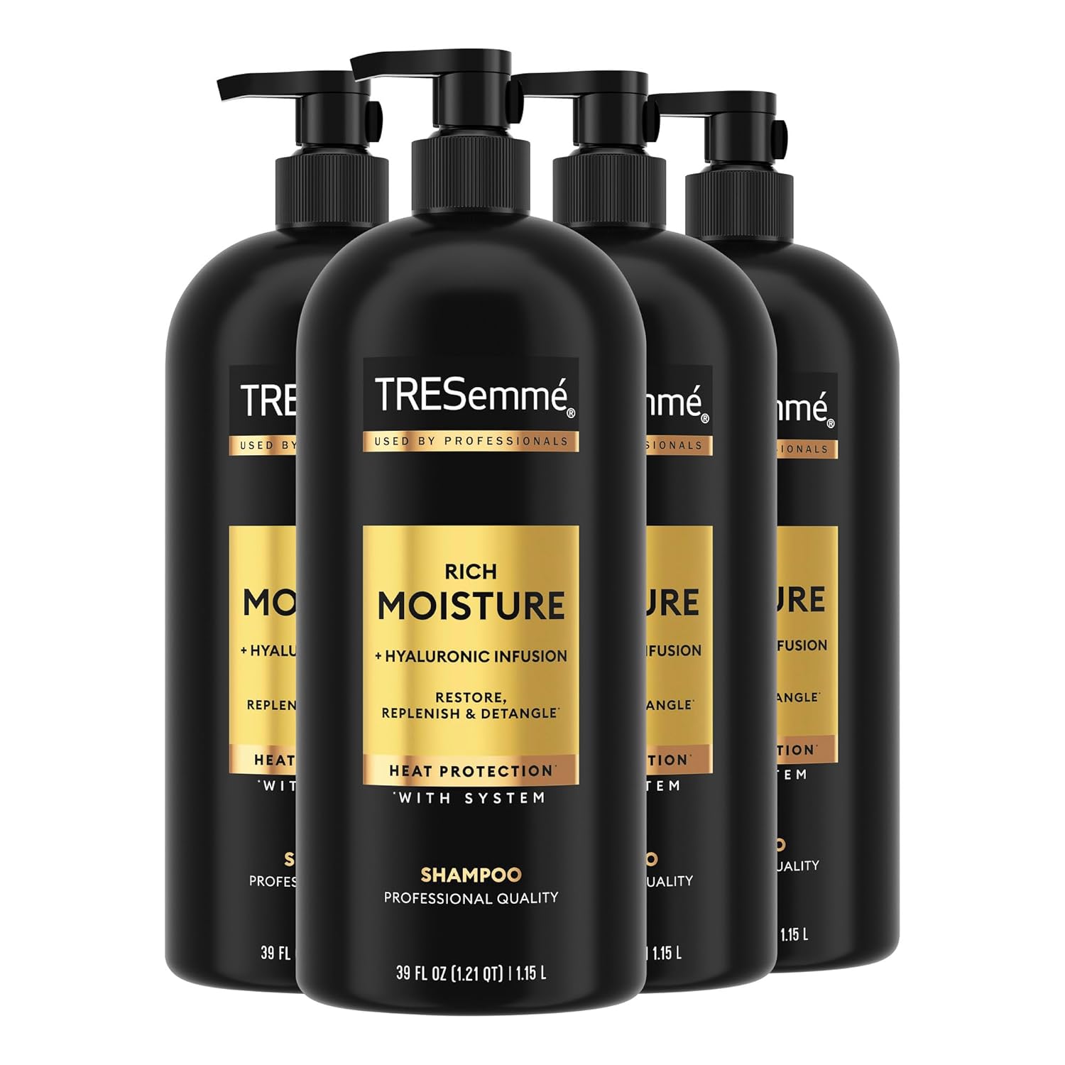 TRESemme-Rich-Moisture-Hydrating-Shampoo-with-Pump-4-Count-for.jpg TRESemmé Rich Moisture Hydrating Shampoo with Pump 4 Count for Dry Hair Formulated With Pro Style Technology 39 Fl Oz - Image 1