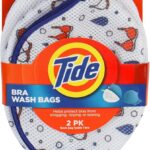 Tide Bra Wash Bag, Mesh Lingerie Laundry Bag for Wash Machine, Holds 1 Bra, Protection from Snagging, Ripping, or Tearing, 2 Pack