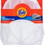 Tide Hat Washing Cage – Baseball Cap Cleaner for Washing Machine & Dishwasher – Protects Shape & Structure – Durable Plastic Hat Frame for Easy Cleaning & Storage – White – 9.4" x 13.3" x 5.1"