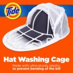 Tide Hat Washing Cage – Baseball Cap Cleaner for Washing Machine & Dishwasher – Protects Shape & Structure – Durable Plastic Hat Frame for Easy Cleaning & Storage – White – 9.4" x 13.3" x 5.1" - Image 2
