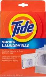 Tide Shoes Mesh Laundry Bag – Wash & Dry Shoes in One Bag – Protects Clothing in Washing Machine and Dryer – 15" x 16"