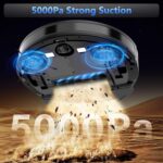 Tikom Robot Vacuum and Mop Combo, 5000Pa Robotic Vacuum Cleaner, 150 Min Max, App & Remote Control, Ideal for Hard Floor, Carpet, Pet Hair, Self-Charge(G8000 Max) - Image 2
