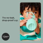 Tommee Tippee Insulated 9oz Sporty Spout Toddler Water Bottle, No Spill, Sippy Cups for Toddlers 1-3, Two-Piece Valve Helps Stop Spills, Green & Red, BPA Free, Pack of 2 - Image 2