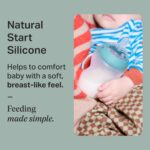 Tommee Tippee Silicone Coated Glass Baby Bottles for Feeding, 5 0z, Anti-Colic, 0+ Months, Slow Flow Breast-Like Nipple, Shatter-Proof Glass, BPA Free, Pack of 2 - Image 2