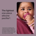 Tommee Tippee Ultra-Light StayPut Pacifier, One-Piece Silicone Design, 6-18m, 4 Pack - Image 2