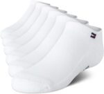 Tommy Hilfiger Kids Athletic Socks - 6 Pack Breathable No Show Low Cut Ankle Socks for Boys and Girls (Sizes: S-L)