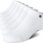 Tommy Hilfiger Kids Athletic Socks - 6 Pack Breathable No Show Low Cut Ankle Socks for Boys and Girls (Sizes: S-L)